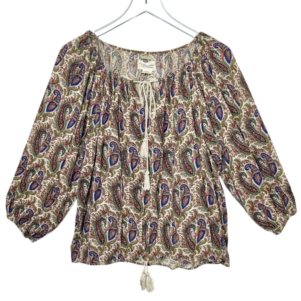Denim & Supply Ralph Lauren Paisley Garden Women’s Boho Blouse Sz M